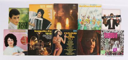 null Lot de dix vinyles : 
- Tony Renis N°1 en Italie - 1 disque 33T - disque en...