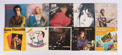 null Lots de dix vinyles :
- Richard Anthony La terre promise - 1 disque 33T - disque...