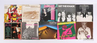 null Lot de dix vinyles : 
- Pop party 2 - 1 disque 33T - disque en bon état général
-...