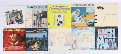 null Lot de dix vinyles :
- Pascal Pratz Vivant - 1 disque 33T - disque en bon état...
