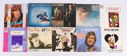 null Lot de dix vinyles :
- Foxxi C'est chouette - 1 disque 45T sous pochette cartonnée...