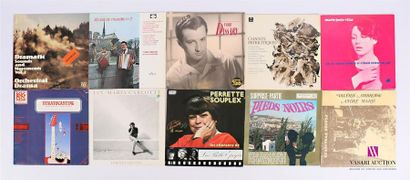 null Lot de dix vinyles :
- Dramatic Sounds and movements - 1 disque 33T sous pochette...