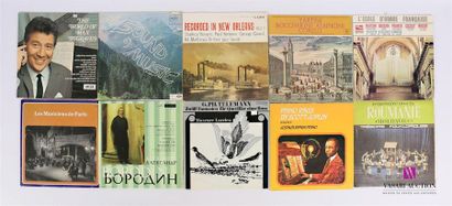 null Lot de dix vinyles :
- Piano Rags by Scott Joplin - 1 disque 33T sous pochette...