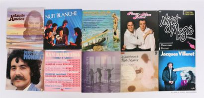 null Lot de dix vinyles :
- Jean- Claude Monnet - 1 disque 33T sous pochette cartonnée...