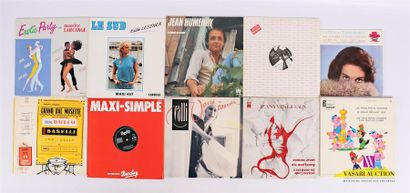 null Lot de dix vinyles :
- Jean-Yves Lievaux - 1 disque 33T sous pochette cartonnée...