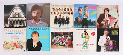 null Lot de dix vinyles :
- Maurice Dadier Accordéon variété-musette - 1 disque 33T...
