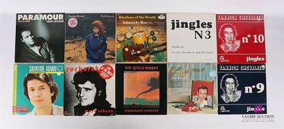 null Lot de dix vinyles :
- Paramour Philippe Lafontaine - 1 disque 45T sous pochette...