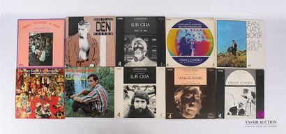 null Lot de dix vinyles :
- Musique folklorique du monde Singapour - 1 disque 33T...