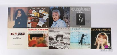 null Lot de dix vinyles :
- Vicky Leandros - 1 disque 33T sous pochette cartonnée...