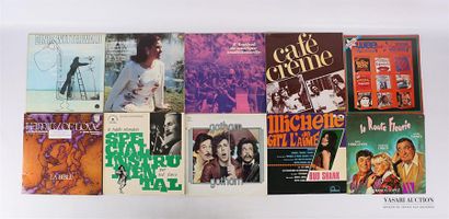 null Lot de dix vinyles :
- Denis Wetterwald - 1 disque 33T sous pochette cartonnée...