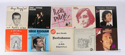 null Lot de dix vinyles :
- Sege et Stephan Reggiani en scène - 1 disque 33T sous...