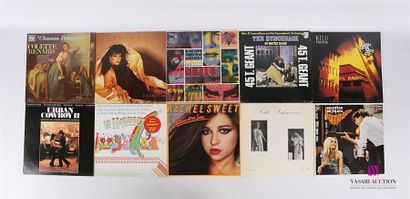 null Lot de dix vinyles :
- Colette Renard Chansons polissonnes - 1 disque 33T sous...