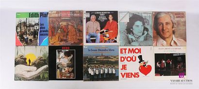 null Lot de dix vinyles :
- Edith Piaf Les plus grans succès - 1 disque 33T sous...