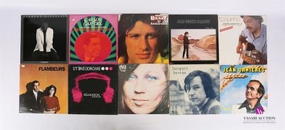 null Lot de dix vinyles :
- Gilbert Lafaille L'année du rat - 1 disque 33T sous pochette...