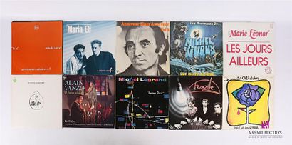 null Lot de dix vinyles :
- Ornella Vanoni Ai Miei amici cantauri N°2 - 1 disque...