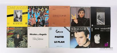 null Lot de dix vinyles :
- Alain Turban Comme un voleur - 1 disque 45T sous pochette...