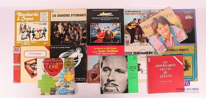 null Lot de quatorze vinyles :
- Bombarde & orgue Jégat et Yhuel - 1 disque 33T sous...