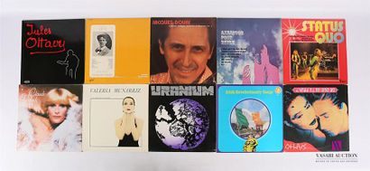 null Lot de dix vinyles :
- Jules Ottary - 1 disque 33T sous pochette cartonnée -...