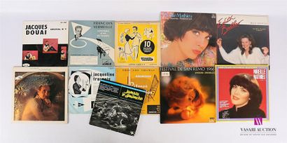 null Lot de dix vinyles :
- Jacques Douai Récital N°7 - 1 disque 33T sous pochette...