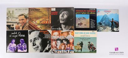 null Lot de dix vinyles :
- Jacques Douai Autrefois Aujourd'hui vol. 1 - 2 disques...