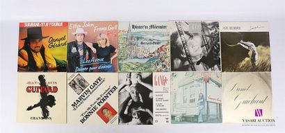 null Lot de dix vinyles :
- Danyel Gérard Sulirane - 1 disque 33T sous pochette cartonnée...
