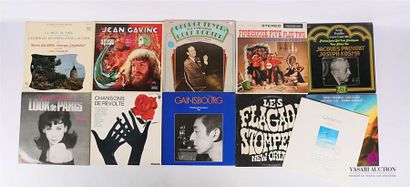 null Lot de onze vinyles :
- Lettres de mon Moulin Alphonse Daudet - 1 disque 33T...