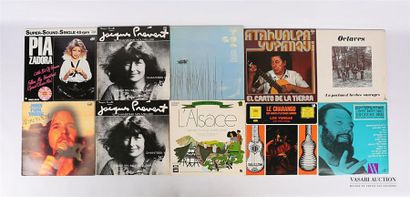 null Lot de dix vinyles :
- Pia Zadora Little bit of haven - 1 disque 33T sous pochette...