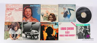 null Lot de dix vinyles :
- Carlos C'est bon Salsa - 1 disque 33T sous pochette cartonnée...