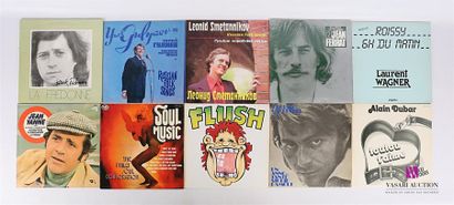 null Lot de dix vinyles :
- Patrick Fischmann La Fredonne - 1 disque 33T sous pochette...