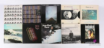 null Lot de dix vinyles :
- Julos Beaucarne chante pour vous - 1 disque 33T sous...