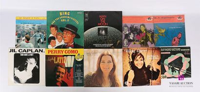 null Lot de dix vinyles :
- Ray Ventura Le disque à papa - 1 disque 33T sous pochette...
