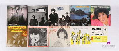 null Lot de dix vinyles :
- J.C Annoux vol 1 - 1 disque 33T sous pochette cartonnée...