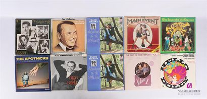 null Lot de dix vinyles :
- The singing actors of Hollywood - 2 disques 33T sous...