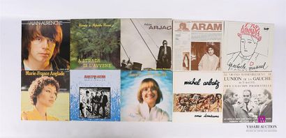 null Lot de dix vinyles :
- Alain Aurenche L'enfant mutat - 1 disque 33T sous pochette...
