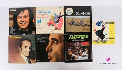 null Lot de sept vinyles :
- Jean François Michael - 1 disque 33T sous pochette cartonnée...