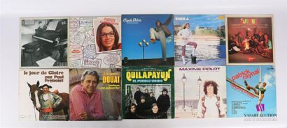 null Lot de dix vinyles :
- Jean Schulteis Grandir - 1 disque 33T sous pochette cartonnée...