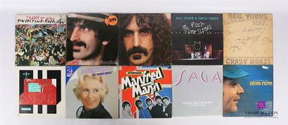 null Lot de dix vinyles :
- Frank Zappa Tinsel town rebellion - 1 disque 33T sous...