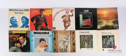 null Lot de dix vinyles :
- Mouloudji chante Dimey Poèmes Voyous - 1 disque 33T sous...