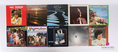 null Lot de dix vinyles :
- Joel Favreau Tout passe, tout lasse - 1 disque 33T sous...