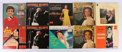 null Lot de dix vinyles :
- Caterina Valente Malaguena - 1 disque 33T sous pochette...