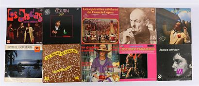 null Lot de dix vinyles :
- Los Incas - 1 disque 33T sous pochette cartonnée - disque...