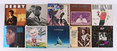 null Lot de dix vinyles :
- Richard Berry Visiteur - 1 disque 33T sous pochette cartonnée...