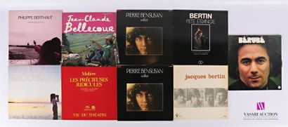 null Lot de dix vinyles :
- Philippe Berthaut L'adore l'aval d'être la - 1 disque...