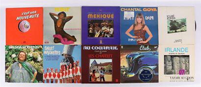 null Lot de dix vinyles :
- Pascal Daniel Un homme fou d'amour - 1 disque 45T sous...
