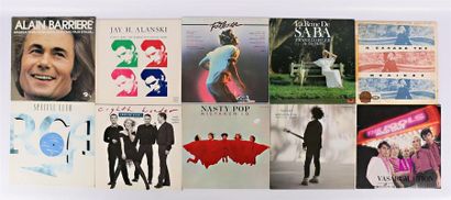 null Lot de dix vinyles :
- Alain Barrière Angela - 1 disque 33T sous pochette cartonnée...