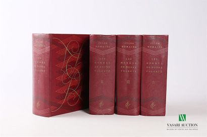 null ROMAINS Jules - Les hommes de bonne volonté - Paris Flammarion 1954 - four volumes...
