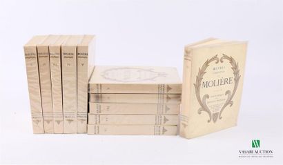 null MOLIERE - Complete works, Text established and annotated by Gustave Michaut...