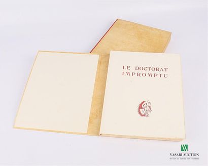 null DE NERCIAT Andréa - Le doctorat impromptu - Paris Éditions Éryx 1946 - un volume...