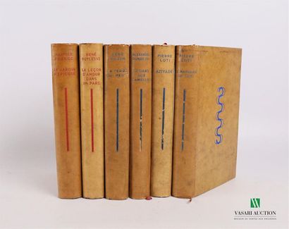 null [BLUE COLLECTION] A
set of six books comprising..: 
FRANCE Anatole - Le jardin...