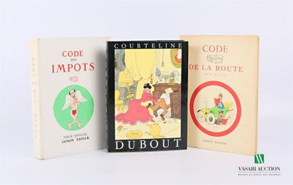 null DUBOUT]
Lot including three volumes: Highway 
Code - Paris Maurice Gognon 1959...